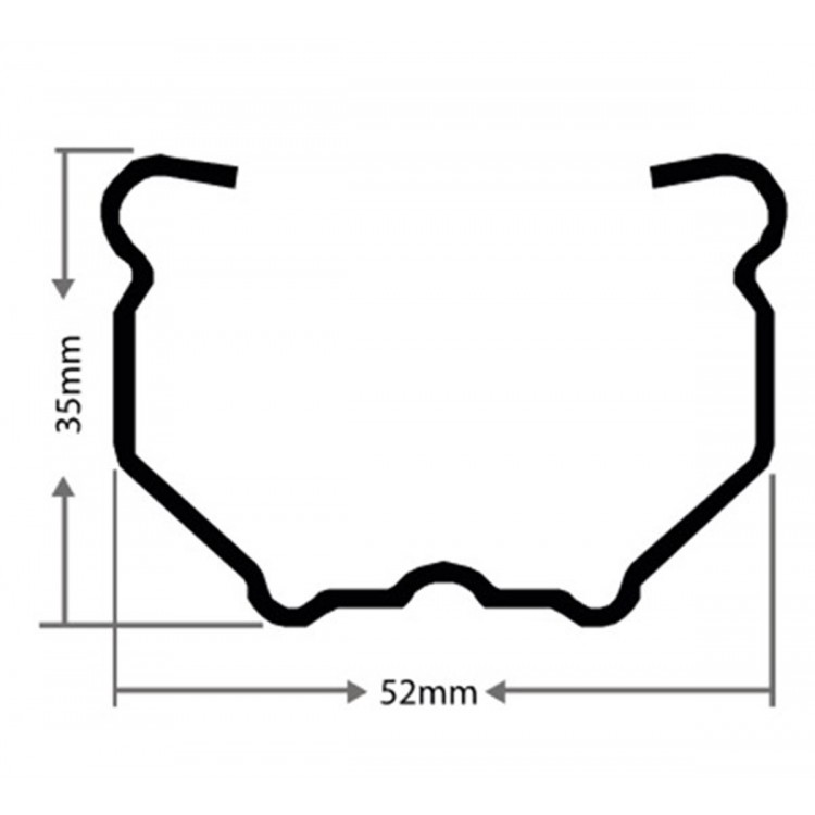 Baş Direk 450cm 2mm Galvanizli Profil